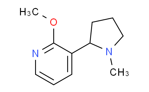 CAS No. 1352512-48-1, 2-Methoxy-3-(1-methylpyrrolidin-2-yl)pyridine