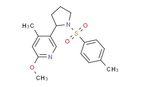 CAS No. 1352515-84-4, 2-Methoxy-4-methyl-5-(1-tosylpyrrolidin-2-yl)pyridine