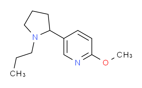 CAS No. 1352535-20-6, 2-Methoxy-5-(1-propylpyrrolidin-2-yl)pyridine