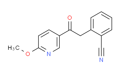 CAS No. 898785-91-6, 2-Methoxy-5-(2-cyanophenylacetyl)pyridine