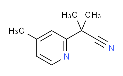 CAS No. 260981-46-2, 2-Methyl-2-(4-methylpyridin-2-yl)propanenitrile