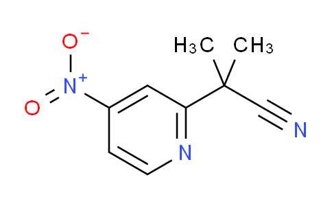 CAS No. 1862823-93-5, 2-Methyl-2-(4-nitropyridin-2-yl)propanenitrile
