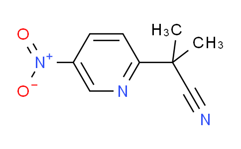 CAS No. 1256633-31-4, 2-Methyl-2-(5-nitropyridin-2-yl)propanenitrile