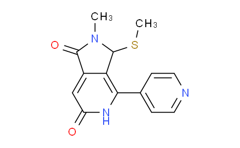 CAS No. 1269531-77-2, 2-Methyl-3-(methylthio)-4-(pyridin-4-yl)-2,3-dihydro-1H-pyrrolo[3,4-c]pyridine-1,6(5H)-dione