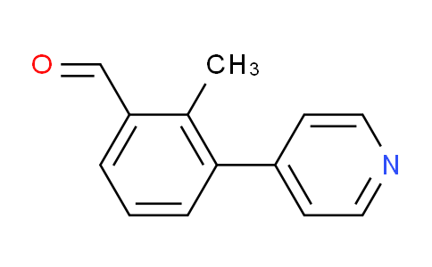 CAS No. 1956326-62-7, 2-Methyl-3-(pyridin-4-yl)benzaldehyde