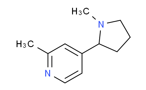 CAS No. 1352493-51-6, 2-Methyl-4-(1-methylpyrrolidin-2-yl)pyridine