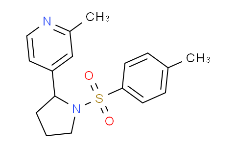 CAS No. 1352540-83-0, 2-Methyl-4-(1-tosylpyrrolidin-2-yl)pyridine