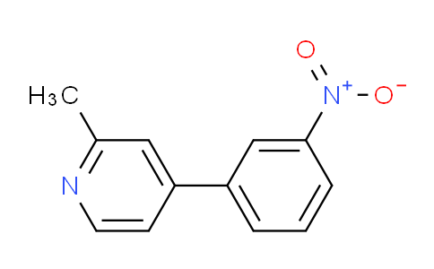 CAS No. 4385-82-4, 2-Methyl-4-(3-nitrophenyl)pyridine