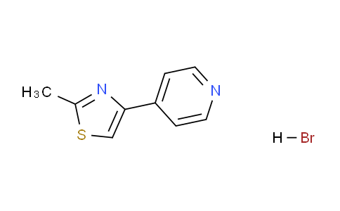 CAS No. 77168-44-6, 2-Methyl-4-(pyridin-4-yl)thiazole hydrobromide