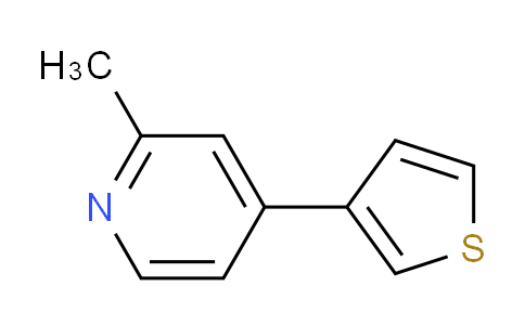 CAS No. 1187163-37-6, 2-Methyl-4-(thiophen-3-yl)pyridine