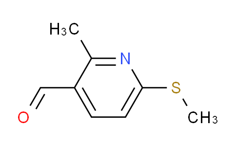 CAS No. 1289099-20-2, 2-Methyl-6-(methylthio)nicotinaldehyde