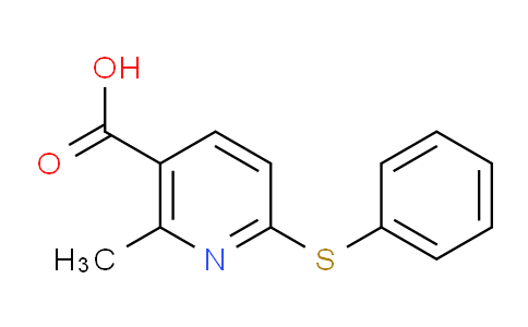 CAS No. 1355225-73-8, 2-Methyl-6-(phenylthio)nicotinic acid