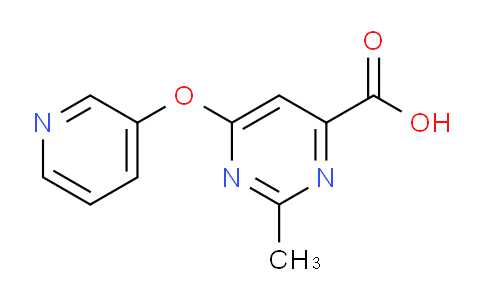 CAS No. 1713648-50-0, 2-Methyl-6-(pyridin-3-yloxy)pyrimidine-4-carboxylic acid
