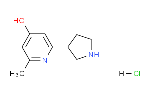 CAS No. 1381126-87-9, 2-Methyl-6-(pyrrolidin-3-yl)pyridin-4-ol hydrochloride