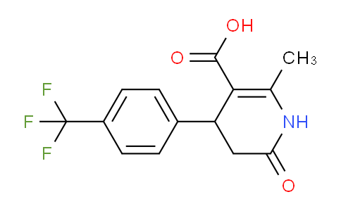 CAS No. 864082-33-7, 2-Methyl-6-oxo-4-(4-(trifluoromethyl)phenyl)-1,4,5,6-tetrahydropyridine-3-carboxylic acid