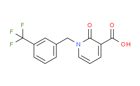 CAS No. 338754-66-8, 2-Oxo-1-(3-(trifluoromethyl)benzyl)-1,2-dihydropyridine-3-carboxylic acid