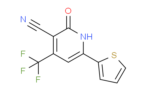 CAS No. 22123-11-1, 2-Oxo-6-(thiophen-2-yl)-4-(trifluoromethyl)-1,2-dihydropyridine-3-carbonitrile