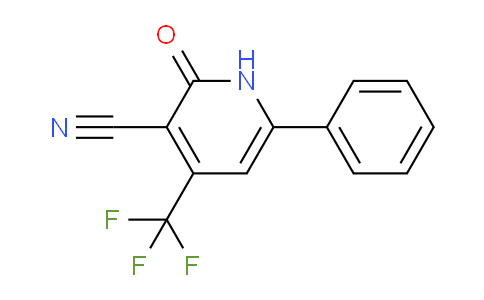 CAS No. 3335-44-2, 2-Oxo-6-phenyl-4-(trifluoromethyl)-1,2-dihydropyridine-3-carbonitrile