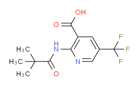 CAS No. 1305324-88-2, 2-Pivalamido-5-(trifluoromethyl)nicotinic acid
