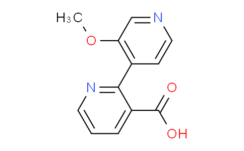 CAS No. 1355015-92-7, 3'-Methoxy-[2,4'-bipyridine]-3-carboxylic acid