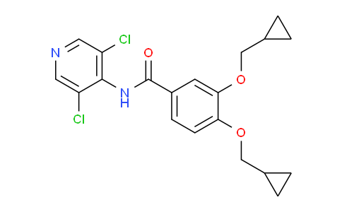 CAS No. 1391052-24-6, 3,4-Bis(cyclopropylmethoxy)-N-(3,5-dichloropyridin-4-yl)benzamide