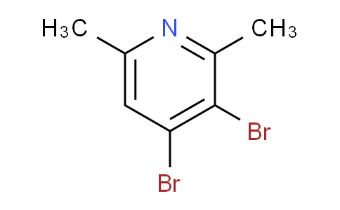 CAS No. 76591-69-0, 3,4-Dibromo-2,6-dimethylpyridine