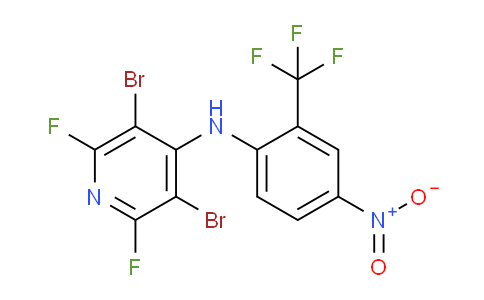 CAS No. 37729-25-2, 3,5-Dibromo-2,6-difluoro-N-(4-nitro-2-(trifluoromethyl)phenyl)pyridin-4-amine