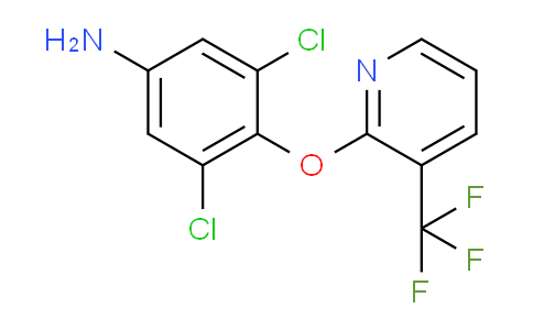 CAS No. 1227955-22-7, 3,5-Dichloro-4-((3-(trifluoromethyl)pyridin-2-yl)oxy)aniline
