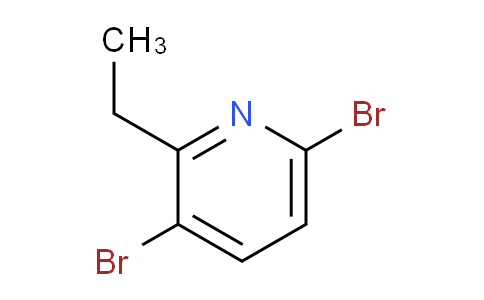CAS No. 1256789-82-8, 3,6-Dibromo-2-ethylpyridine