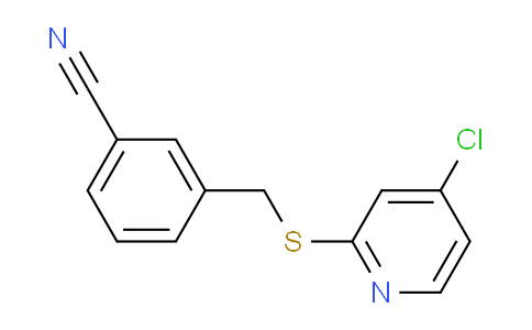CAS No. 1346707-55-8, 3-(((4-Chloropyridin-2-yl)thio)methyl)benzonitrile
