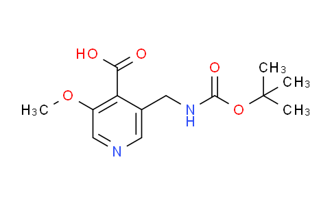 CAS No. 1138444-21-9, 3-(((tert-Butoxycarbonyl)amino)methyl)-5-methoxyisonicotinic acid