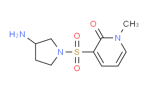 CAS No. 1707399-57-2, 3-((3-Aminopyrrolidin-1-yl)sulfonyl)-1-methylpyridin-2(1H)-one
