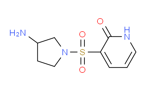 CAS No. 1708080-20-9, 3-((3-Aminopyrrolidin-1-yl)sulfonyl)pyridin-2(1H)-one