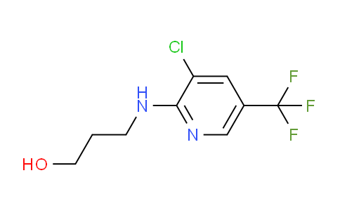 CAS No. 1040006-07-2, 3-((3-Chloro-5-(trifluoromethyl)pyridin-2-yl)amino)propan-1-ol