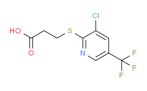 CAS No. 1017022-46-6, 3-((3-Chloro-5-(trifluoromethyl)pyridin-2-yl)thio)propanoic acid