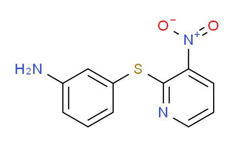 CAS No. 1415719-68-4, 3-((3-Nitropyridin-2-yl)thio)aniline