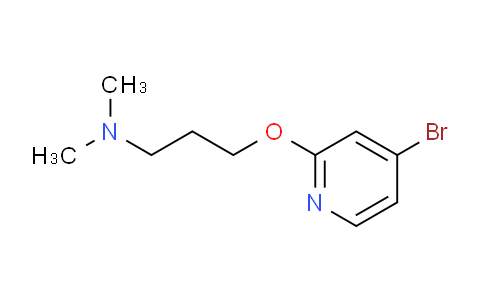 CAS No. 1289045-79-9, 3-((4-Bromopyridin-2-yl)oxy)-N,N-dimethylpropan-1-amine