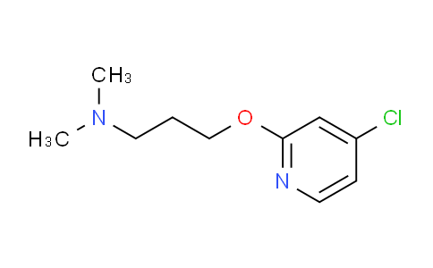 CAS No. 1346708-22-2, 3-((4-Chloropyridin-2-yl)oxy)-N,N-dimethylpropan-1-amine