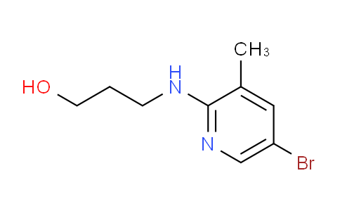 CAS No. 1220034-64-9, 3-((5-Bromo-3-methylpyridin-2-yl)amino)propan-1-ol