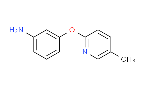 CAS No. 901920-02-3, 3-((5-Methylpyridin-2-yl)oxy)aniline