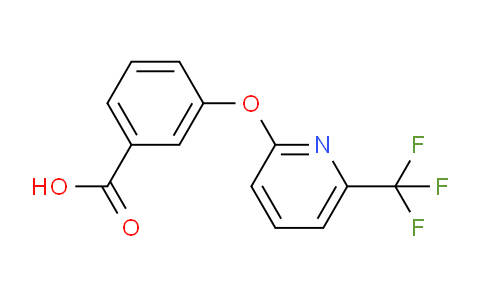 CAS No. 1287218-58-9, 3-((6-(Trifluoromethyl)pyridin-2-yl)oxy)benzoic acid