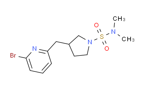 CAS No. 1316218-57-1, 3-((6-Bromopyridin-2-yl)methyl)-N,N-dimethylpyrrolidine-1-sulfonamide