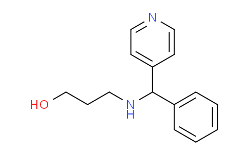CAS No. 585549-76-4, 3-((Phenyl(pyridin-4-yl)methyl)amino)propan-1-ol