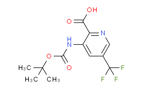 CAS No. 1373223-62-1, 3-((tert-Butoxycarbonyl)amino)-5-(trifluoromethyl)picolinic acid