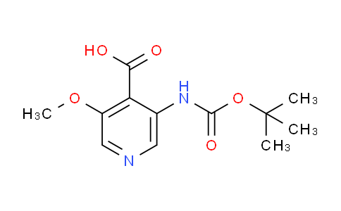 709666-22-8 | 3-((tert-Butoxycarbonyl)amino)-5-methoxyisonicotinic acid