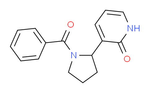 CAS No. 1352533-40-4, 3-(1-Benzoylpyrrolidin-2-yl)pyridin-2(1H)-one