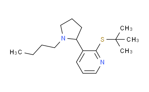 MC656329 | 1352494-79-1 | 3-(1-Butylpyrrolidin-2-yl)-2-(tert-butylthio)pyridine