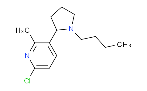 CAS No. 1352537-90-6, 3-(1-Butylpyrrolidin-2-yl)-6-chloro-2-methylpyridine