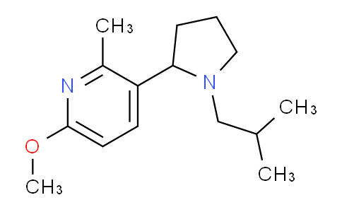 CAS No. 1352523-78-4, 3-(1-Isobutylpyrrolidin-2-yl)-6-methoxy-2-methylpyridine