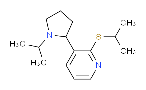 CAS No. 1352494-14-4, 3-(1-Isopropylpyrrolidin-2-yl)-2-(isopropylthio)pyridine